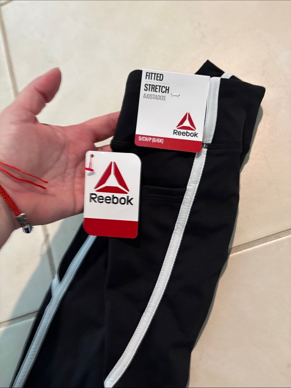NWT Reebok girls sz 6 leggings 1202 - Picture 3 of 5
